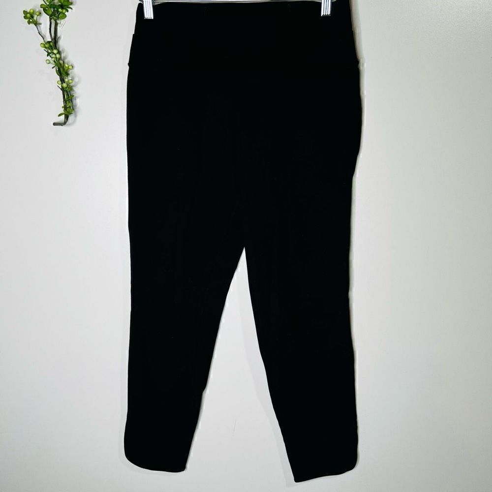 Lululemon Black Crop Angle Hem Double Waist Band Athletic Pants